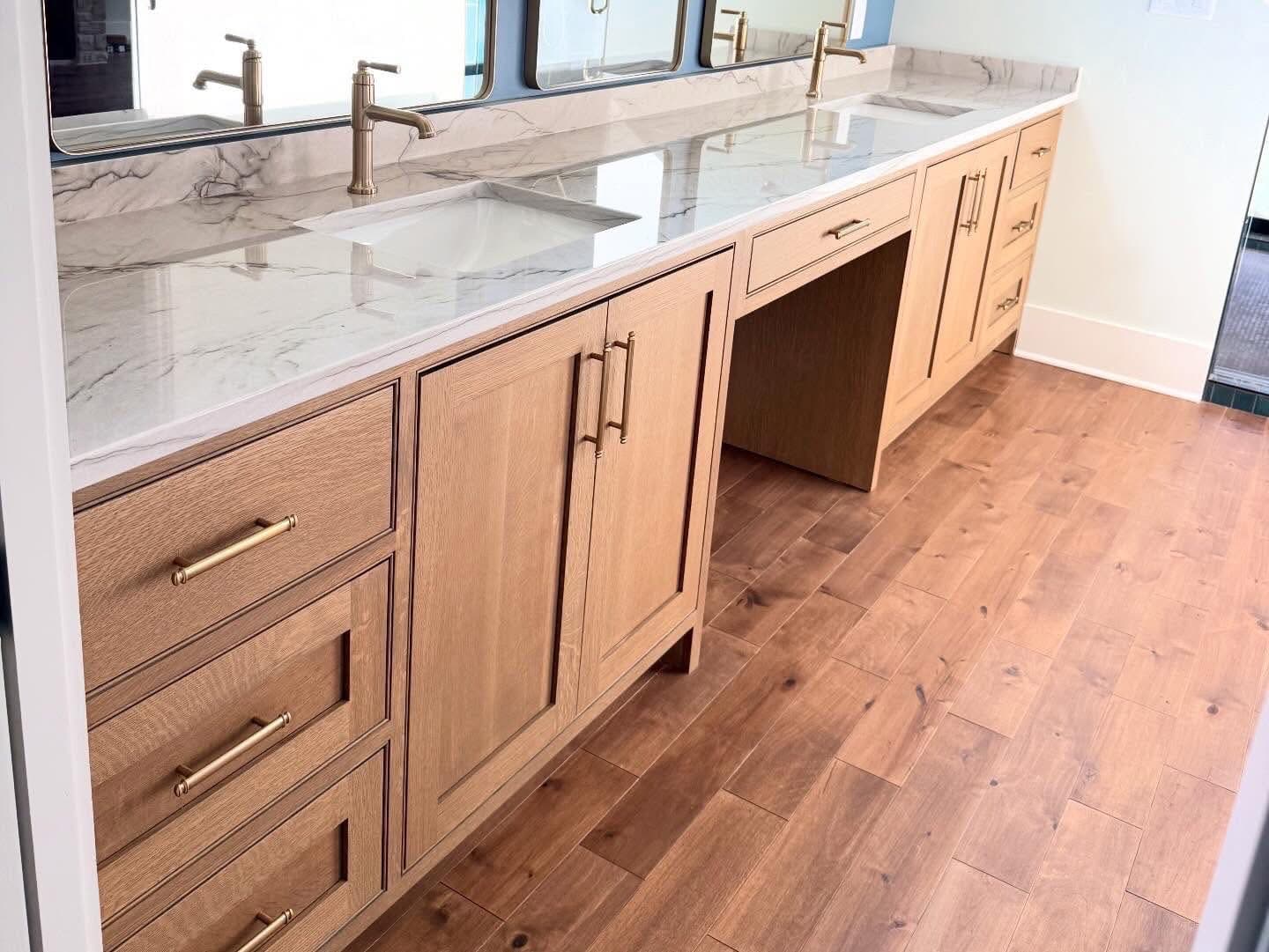 Custom bathroom vanity with premium finishes in a Franklin TN luxury home